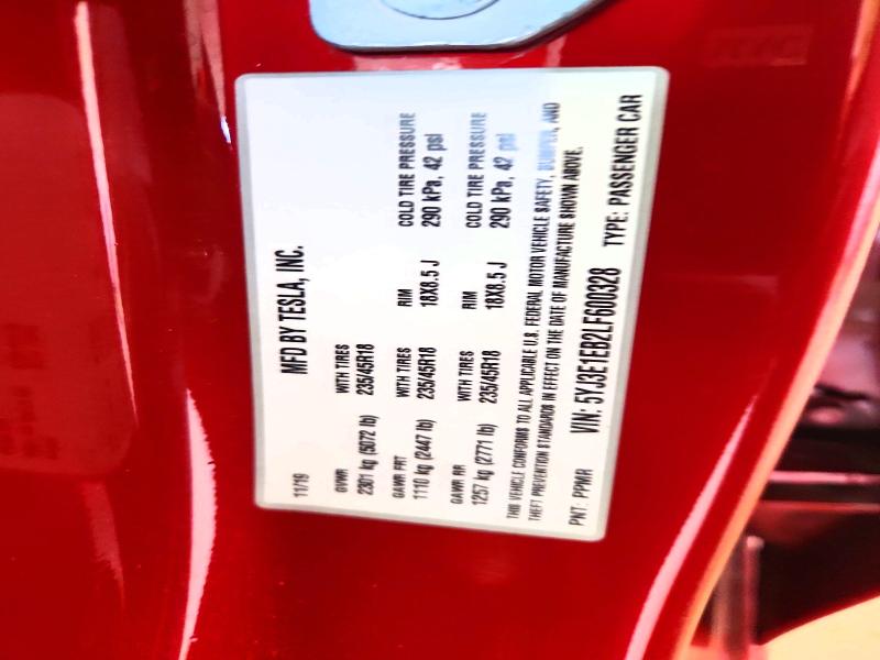 Продажа на аукционе авто 2020 Tesla Model 3, vin: 5YJ3E1EB2LF600328, номер лота: 61196816