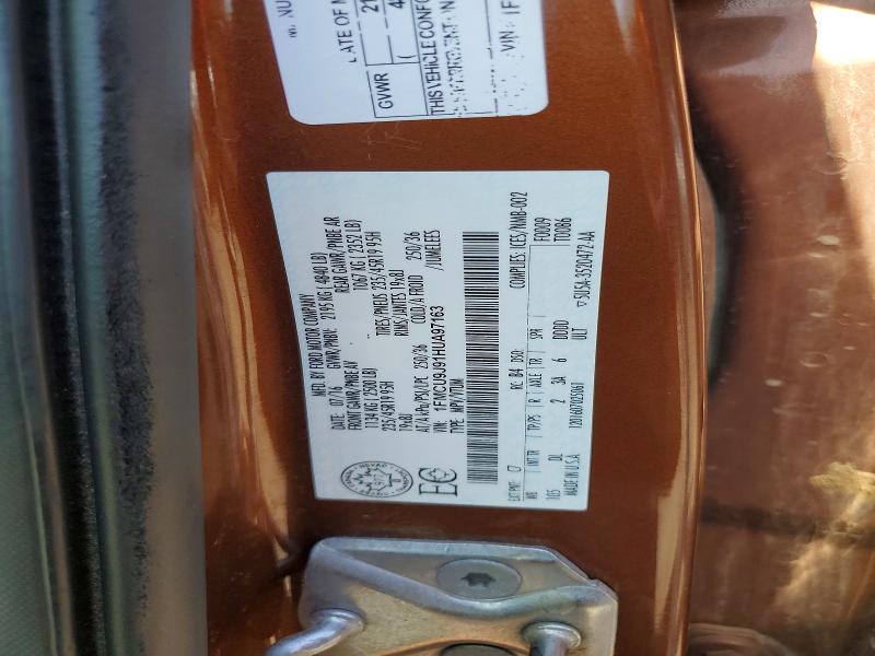61356946 :رقم المزاد ، 1FMCU9J91HUA97163 vin ، 2017 Ford Escape مزاد بيع