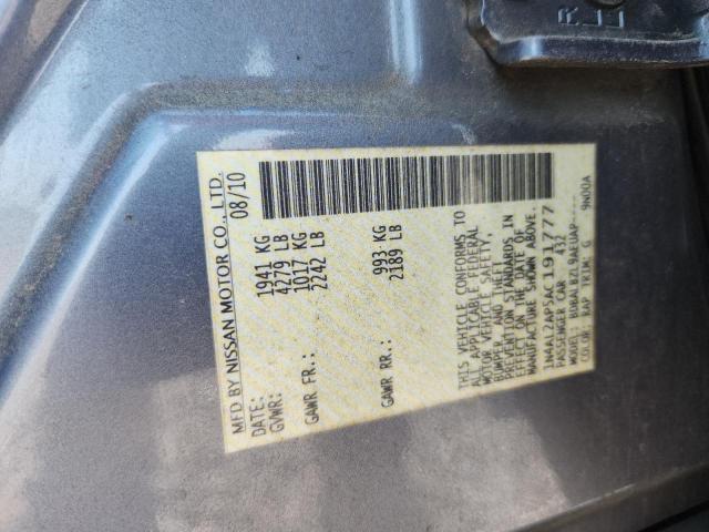Aukcja sprzedaży 2010 Nissan Altima, vin: 1N4AL2AP5AC191777, numer aukcji: 63031736