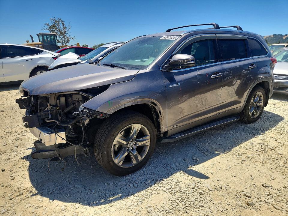 2017 Toyota Highlander Hybrid მანქანა იყიდება აუქციონზე, vin: 5TDDGRFH5HS029565, აუქციონის ნომერი: 62871826