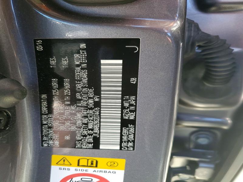 Aukcja sprzedaży 2016 Lexus Nx 200t, vin: JTJBARBZ8G2074476, numer aukcji: 61810926