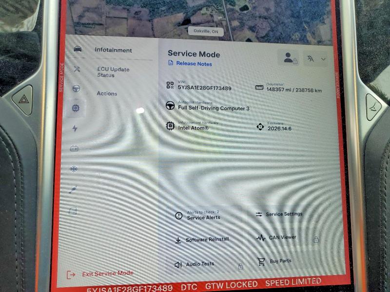Продажа на аукционе авто 2016 Tesla Model S, vin: 5YJSA1E28GF173489, номер лота: 62290946