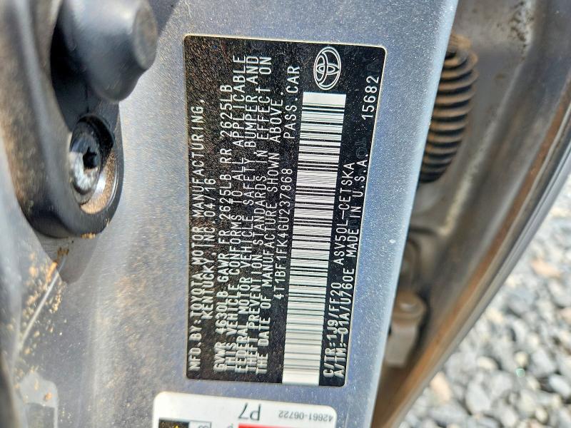 Aukcja sprzedaży 2016 Toyota Camry, vin: 4T1BF1FK4GU237868, numer aukcji: 61296516