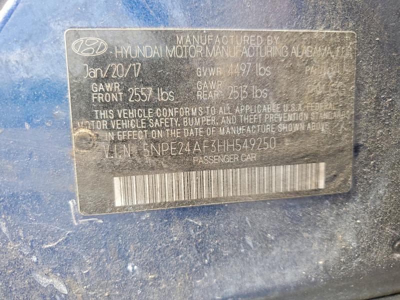 Aukcja sprzedaży 2017 Hyundai Sonata, vin: 5NPE24AF3HH549250, numer aukcji: 61314256