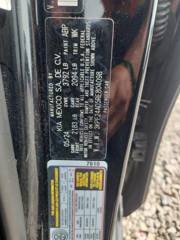 2024 Kia Forte მანქანა იყიდება აუქციონზე, vin: 3KPF24AD5RE804098, აუქციონის ნომერი: 62767176