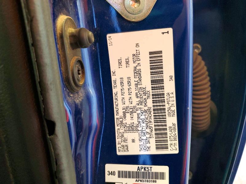 Aukcja sprzedaży 2015 Toyota Tundra, vin: 5TFHW5F19FX434092, numer aukcji: 61616166