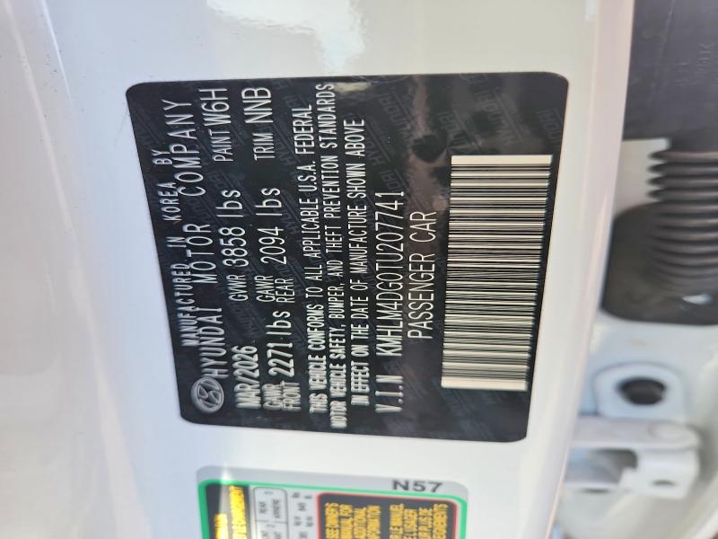 60659426 :رقم المزاد ، KMHLM4DG0TU207741 vin ، 2026 Hyundai Elantra مزاد بيع