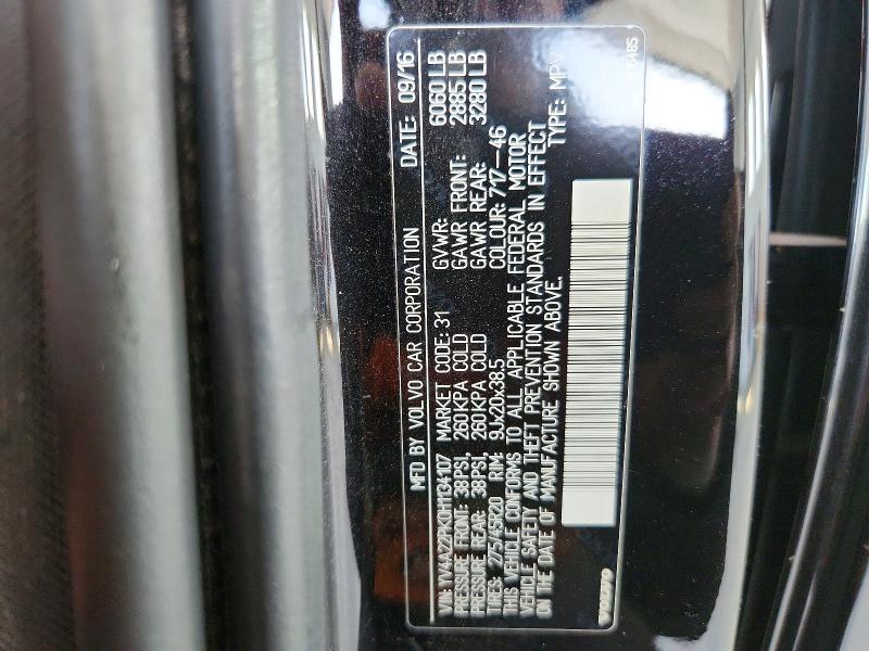 Продаж на аукціоні авто 2017 Volvo Xc90, vin: YV4A22PK0H1134107, номер лоту: 61484866