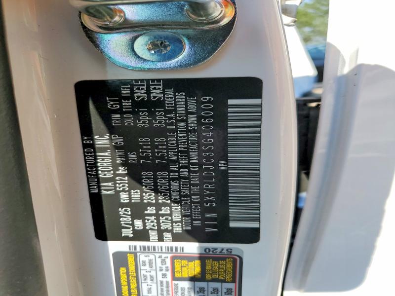 Продаж на аукціоні авто 2025 Kia Sorento, vin: 5XYRLDJC3SG406009, номер лоту: 85455675