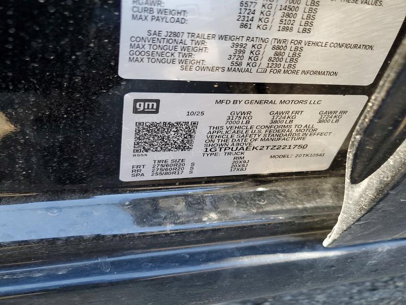 Продажа на аукционе авто 2026 Gmc Sierra, vin: 1GTPUAEK2TZ221750, номер лота: 61543476