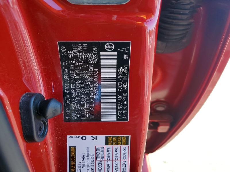 61728316 :رقم المزاد ، JTDKN3DU8A0100924 vin ، 2010 Toyota Prius مزاد بيع