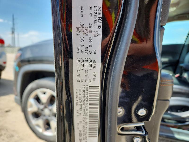 62266096 :رقم المزاد ، 3C4NJDCBXJT332510 vin ، 2018 Jeep Compass مزاد بيع