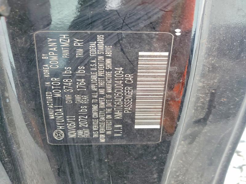 Aukcja sprzedaży 2012 Hyundai Veloster, vin: KMHTC6AD5CU041094, numer aukcji: 63036936