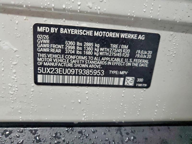 Продажа на аукционе авто 2026 Bmw X5, vin: 5UX23EU09T9385953, номер лота: 60405306