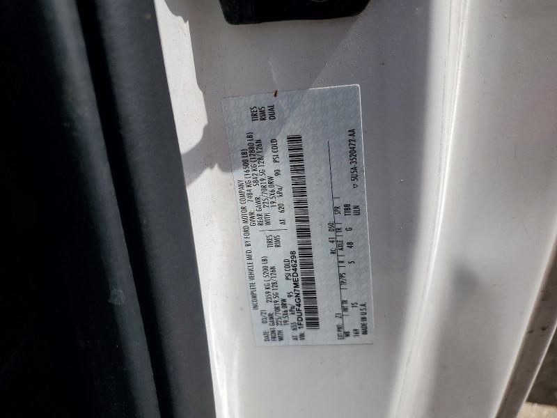 2021 Ford F450 მანქანა იყიდება აუქციონზე, vin: 1FDUF4GN7MED46298, აუქციონის ნომერი: 62493276