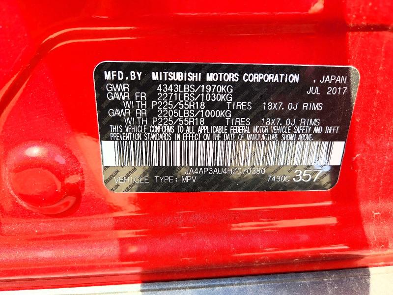 Aukcja sprzedaży 2017 Mitsubishi Outlander Sport, vin: JA4AP3AU4HZ070380, numer aukcji: 61340476