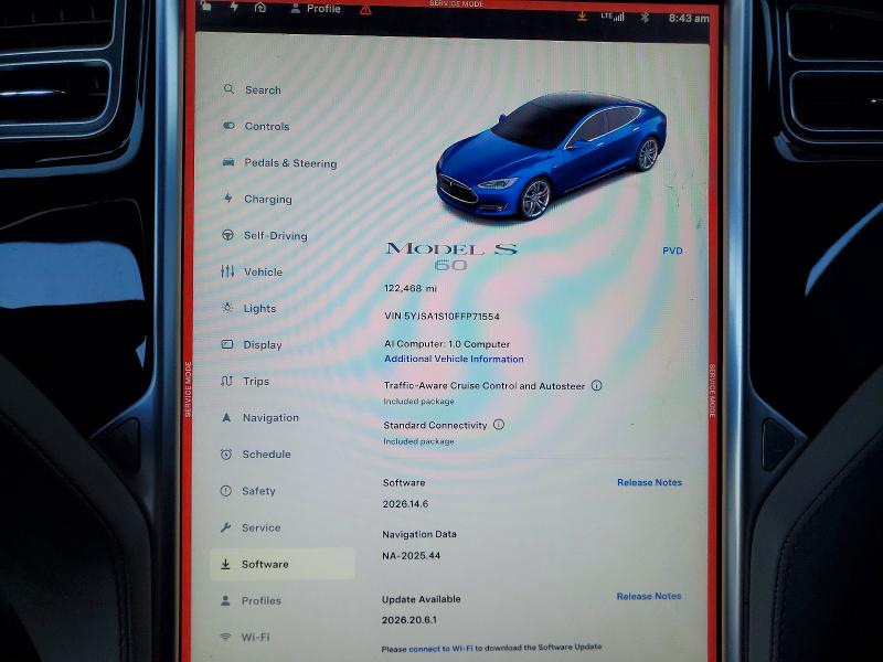 Продаж на аукціоні авто 2015 Tesla Model S, vin: 5YJSA1S10FFP71554, номер лоту: 60459086