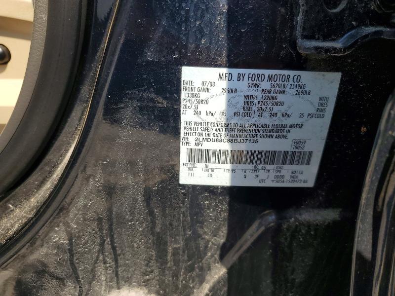 Aukcja sprzedaży 2008 Lincoln Mkx, vin: 2LMDU88C88BJ37135, numer aukcji: 59808916