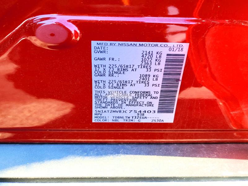 Продаж на аукціоні авто 2018 Nissan Rogue, vin: 5N1AT2MV8JC754403, номер лоту: 62523886