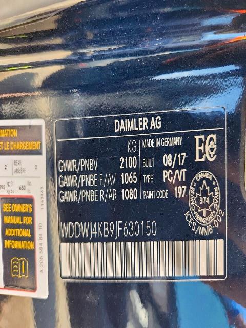 57881836 :رقم المزاد ، WDDWJ4KB9JF630150 vin ، 2018 Mercedes-benz C مزاد بيع