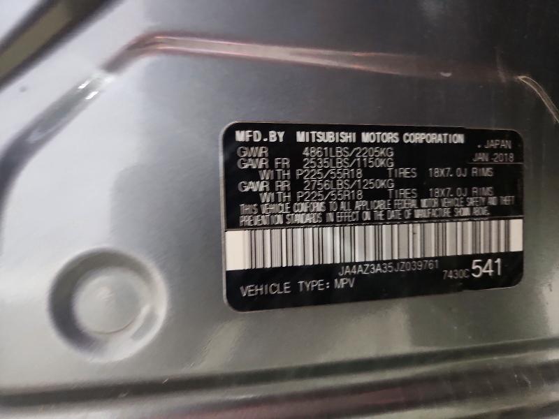 Aukcja sprzedaży 2018 Mitsubishi Outlander, vin: JA4AZ3A35JZ039761, numer aukcji: 63012826