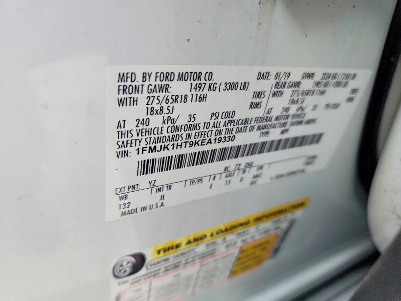 Продаж на аукціоні авто 2019 Ford Expedition, vin: 1FMJK1HT9KEA19330, номер лоту: 61900966