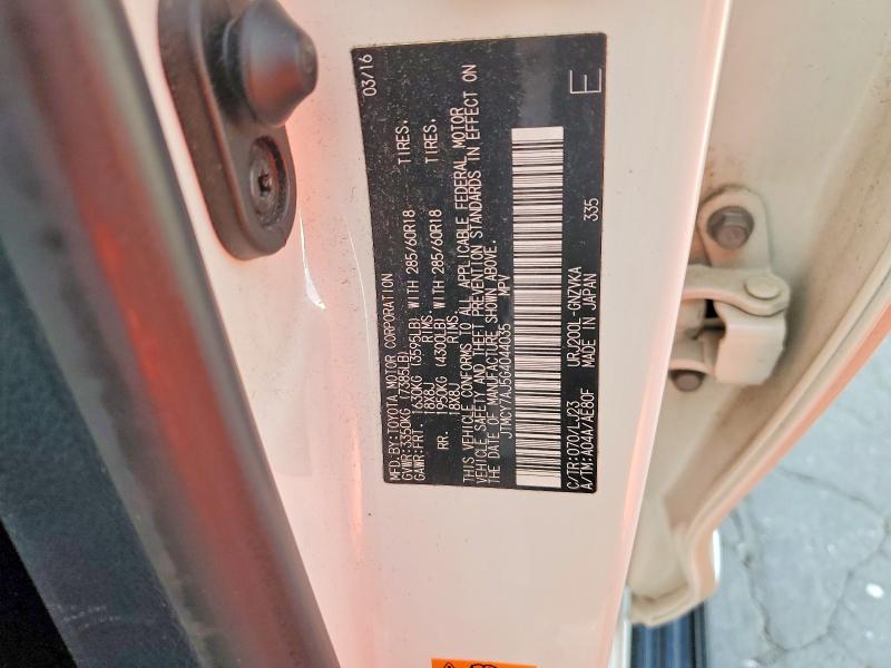 Aukcja sprzedaży 2016 Toyota Land Cruiser, vin: JTMCY7AJ5G4044035, numer aukcji: 61375706