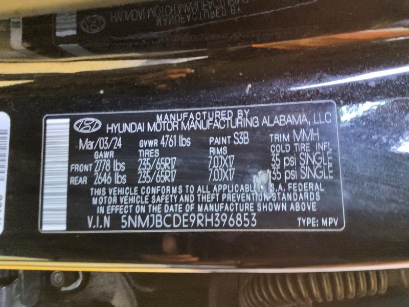 Продаж на аукціоні авто 2024 Hyundai Tucson, vin: 5NMJBCDE9RH396853, номер лоту: 61411256