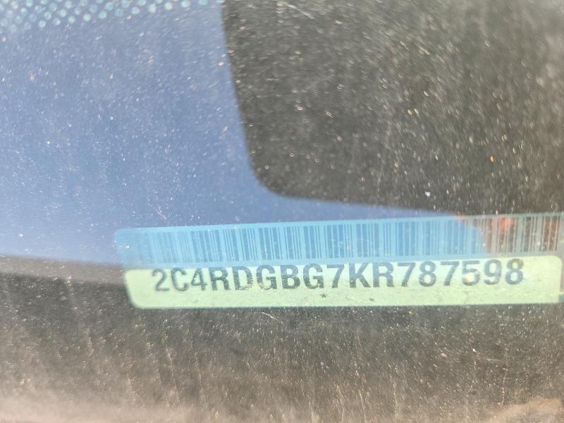 Aukcja sprzedaży 2019 Dodge Grand Caravan, vin: 2C4RDGBG7KR787598, numer aukcji: 54699696