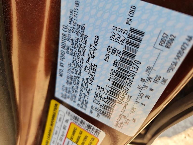 Продажа на аукционе авто 2016 Ford Fusion, vin: 3FA6P0H73GR301370, номер лота: 62258556
