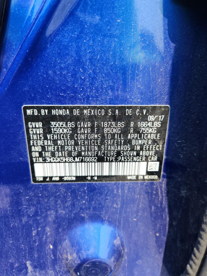 Aukcja sprzedaży 2018 Honda Fit, vin: 3HGGK5H68JM716692, numer aukcji: 61057716