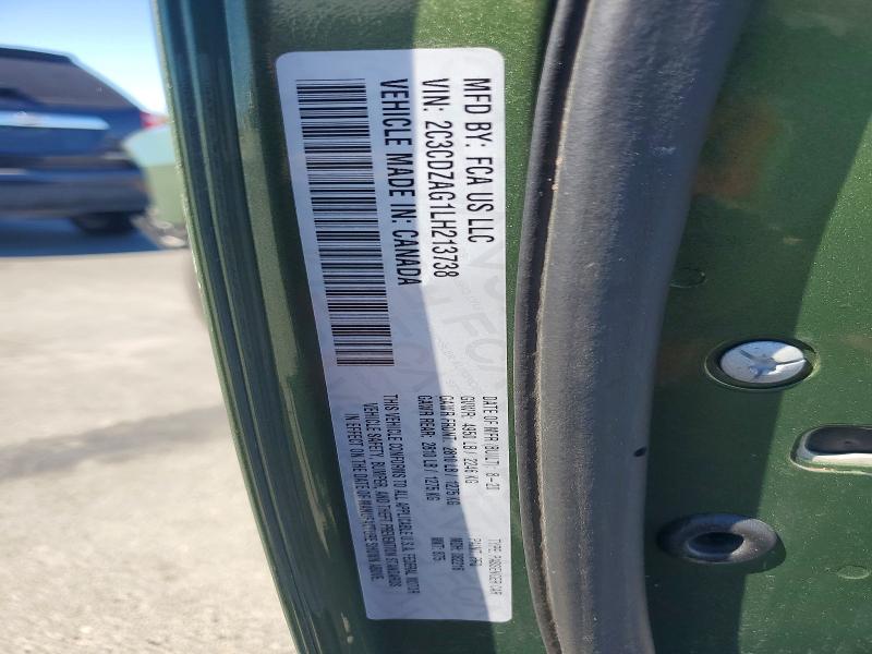 Auction sale of the 2020 Dodge Challenger, vin: 2C3CDZAG1LH213738, lot number: 62444646