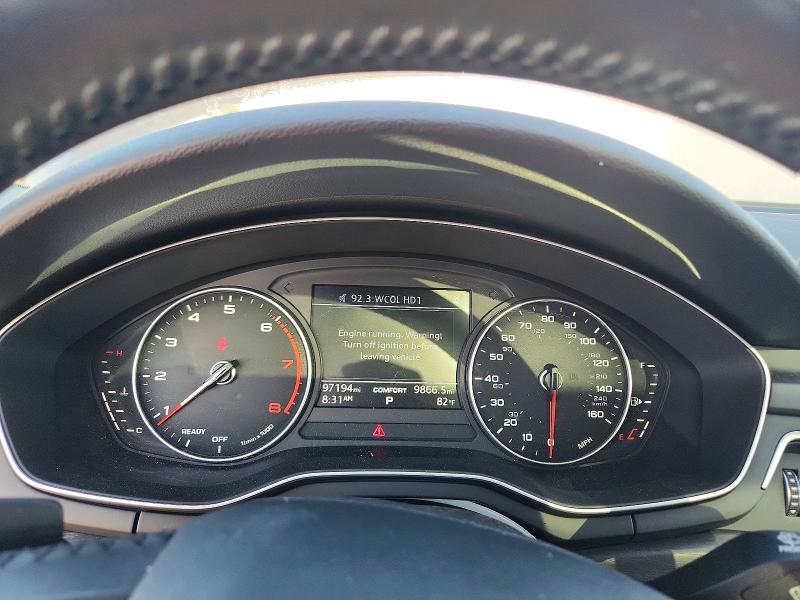 2017 Audi A4 Allroad მანქანა იყიდება აუქციონზე, vin: WA17NAF48HA091292, აუქციონის ნომერი: 59845306