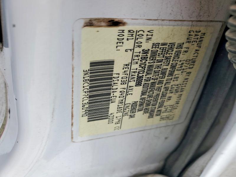 61213916 :رقم المزاد ، 3N1BC1CP7CL360990 vin ، 2012 Nissan Versa مزاد بيع