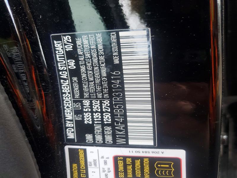 Aukcja sprzedaży 2026 Mercedes-benz C, vin: W1KAF4HB5TR319416, numer aukcji: 60556236