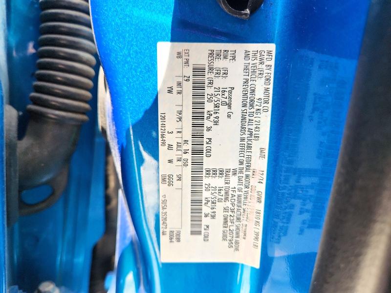 2015 Ford Focus მანქანა იყიდება აუქციონზე, vin: 1FADP3F23FL207955, აუქციონის ნომერი: 60171346