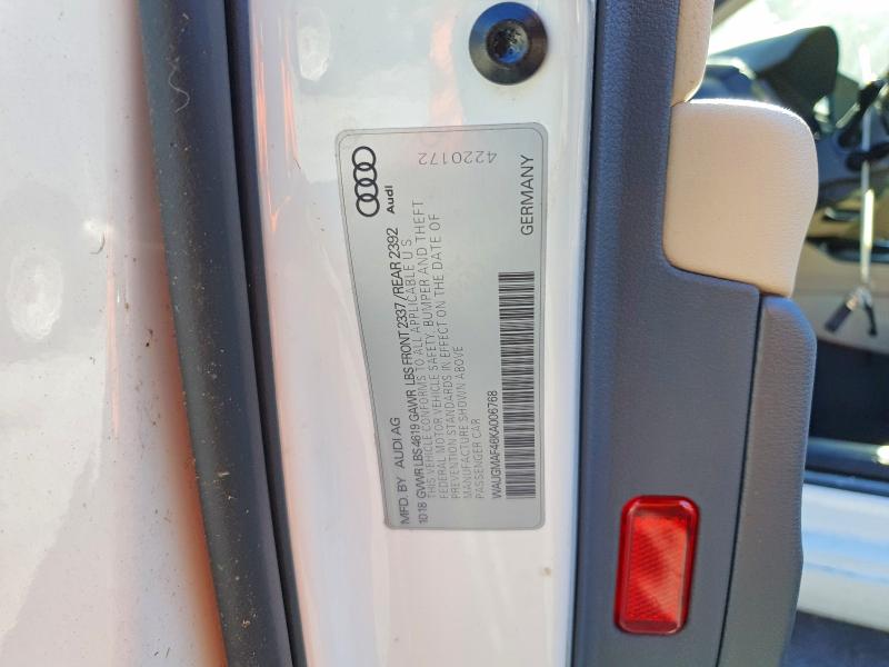 Продаж на аукціоні авто 2019 Audi A4, vin: WAUGMAF46KA006768, номер лоту: 58599246