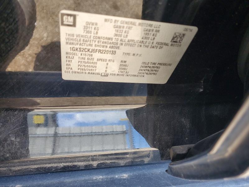 Aukcja sprzedaży 2015 Gmc Yukon, vin: 1GKS2CKJ6FR220133, numer aukcji: 61402756