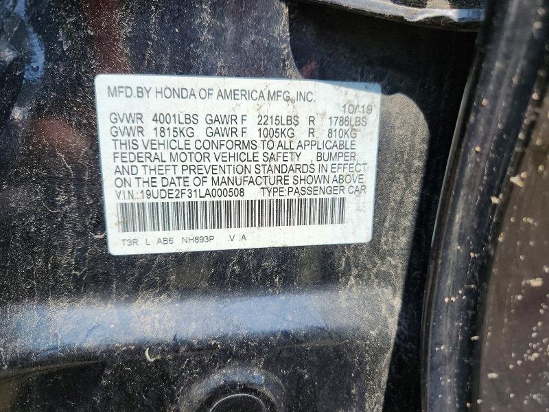 Aukcja sprzedaży 2020 Acura Ilx, vin: 19UDE2F31LA000508, numer aukcji: 62687676