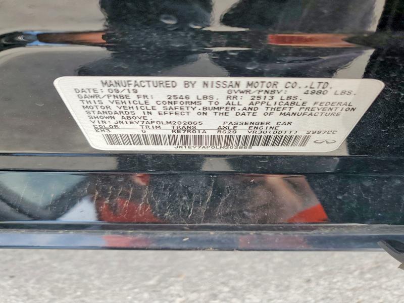 Продажа на аукционе авто 2020 Infiniti Q50, vin: JN1EV7AP0LM202865, номер лота: 62207016