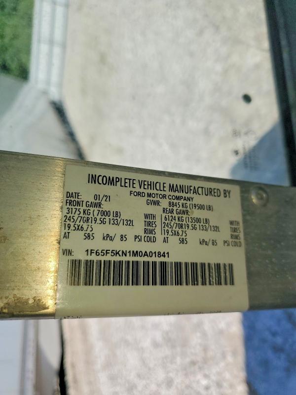 Aukcja sprzedaży 2021 Ford F59, vin: 1F65F5KN1M0A01841, numer aukcji: 62263596
