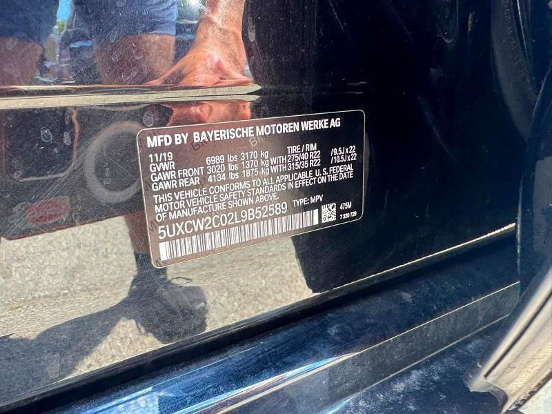 Aukcja sprzedaży 2020 Bmw X7, vin: 5UXCW2C02L9B52589, numer aukcji: 62315626