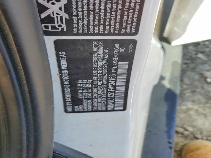 Продажа на аукционе авто 2015 Bmw X1, vin: WBAVL1C51FVY34166, номер лота: 62223096