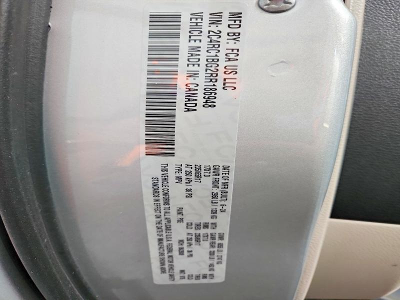 62858756 :رقم المزاد ، 2C4RC1BG2RR186948 vin ، 2024 Chrysler Pacifica مزاد بيع