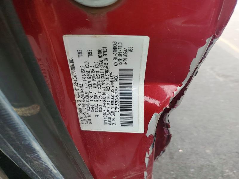 Продаж на аукціоні авто 2004 Toyota Tacoma, vin: 5TEVL52N24Z406953, номер лоту: 61790206
