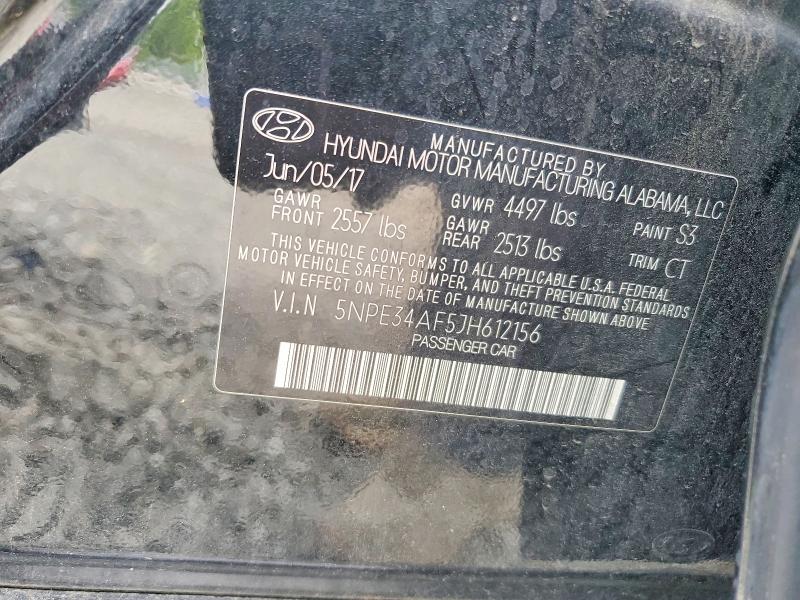 2018 Hyundai Sonata მანქანა იყიდება აუქციონზე, vin: 5NPE34AF5JH612156, აუქციონის ნომერი: 60097396