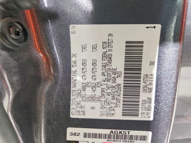 62528856 :رقم المزاد ، 5TFDW5F14GX526890 vin ، 2016 Toyota Tundra مزاد بيع