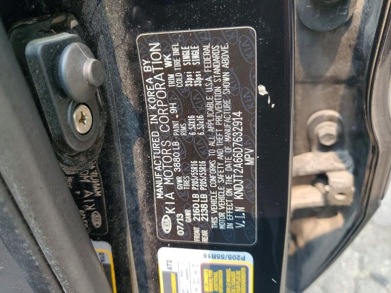 2013 Kia Soul მანქანა იყიდება აუქციონზე, vin: KNDJT2A66D7632914, აუქციონის ნომერი: 61584126