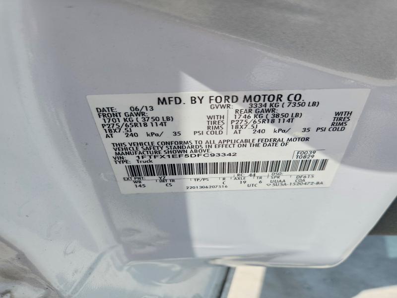 Aukcja sprzedaży 2013 Ford F150, vin: 1FTFX1EF5DFC93342, numer aukcji: 61645446