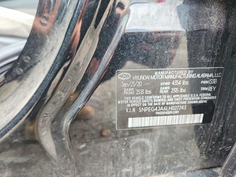 Aukcja sprzedaży 2020 Hyundai Sonata, vin: 5NPEG4JA6LH027243, numer aukcji: 60127376